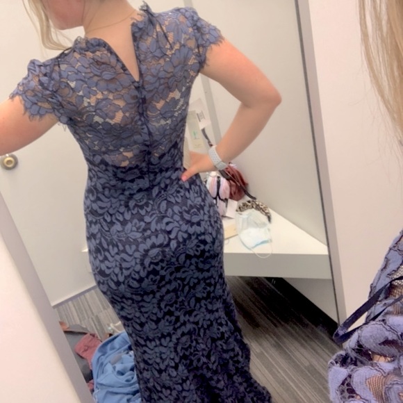 Blue Lace Dress - Picture 2 of 3